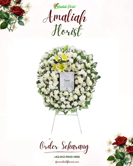 Krans Bunga Duka Domas